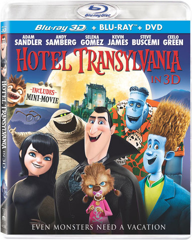 HOTEL TRANSYLVANIA - BLU RAY 3D + BLU RAY + DVD